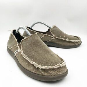 CROCS Tan Loafers Comfortable Slip-On Design